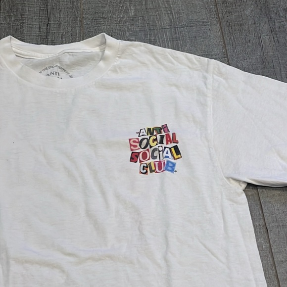 Anti Social Social Club collage white tshirt - Picture 2 of 3